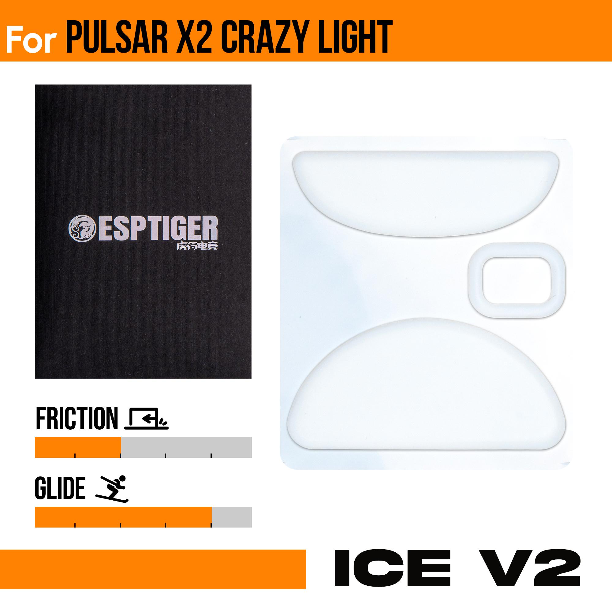 ICE V2 Mouse Skates For Pulsar X2 CrazyLight – EspTiger