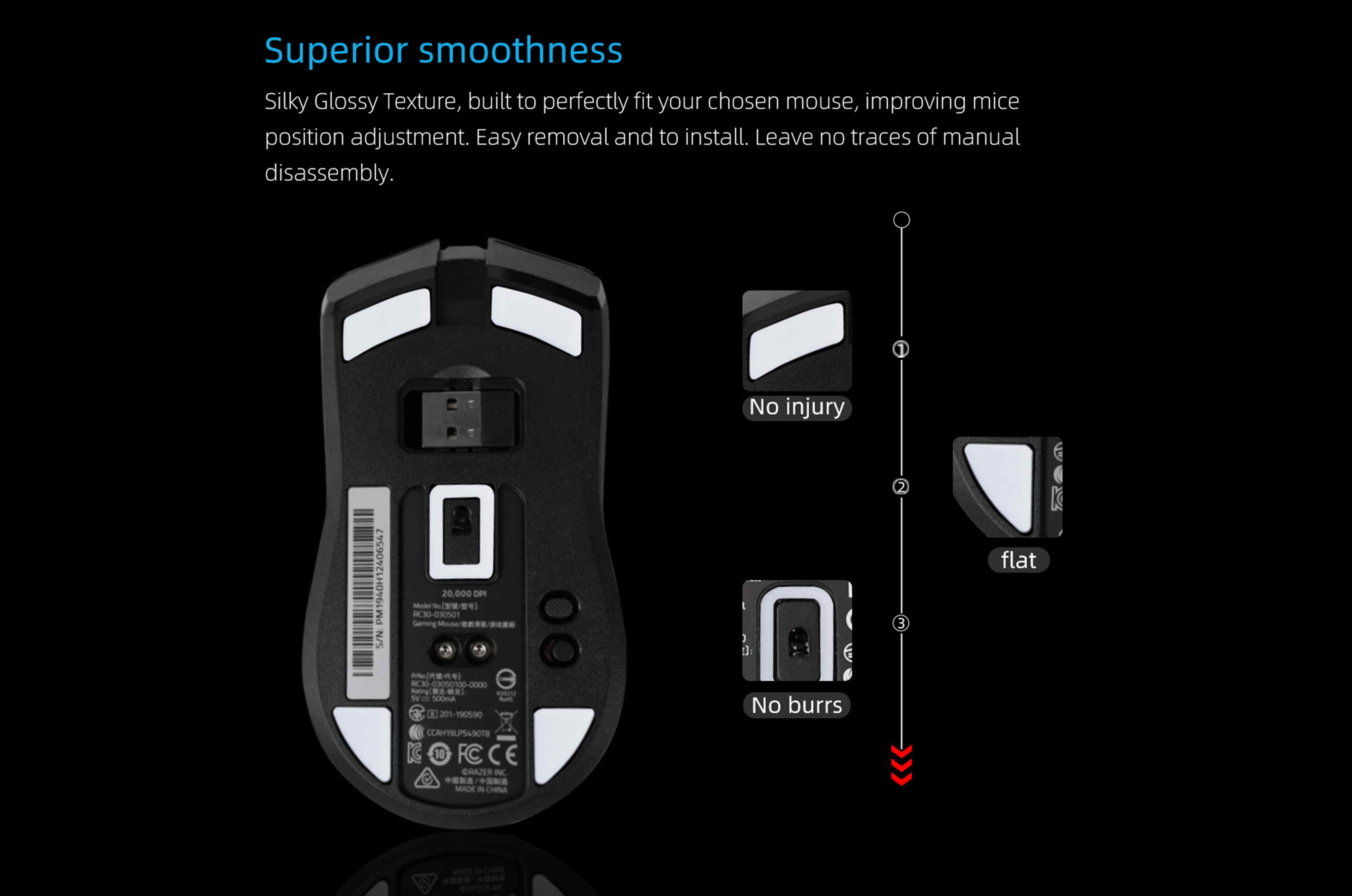 Arc 1 Mouse Skates For Razer Viper Ultimate