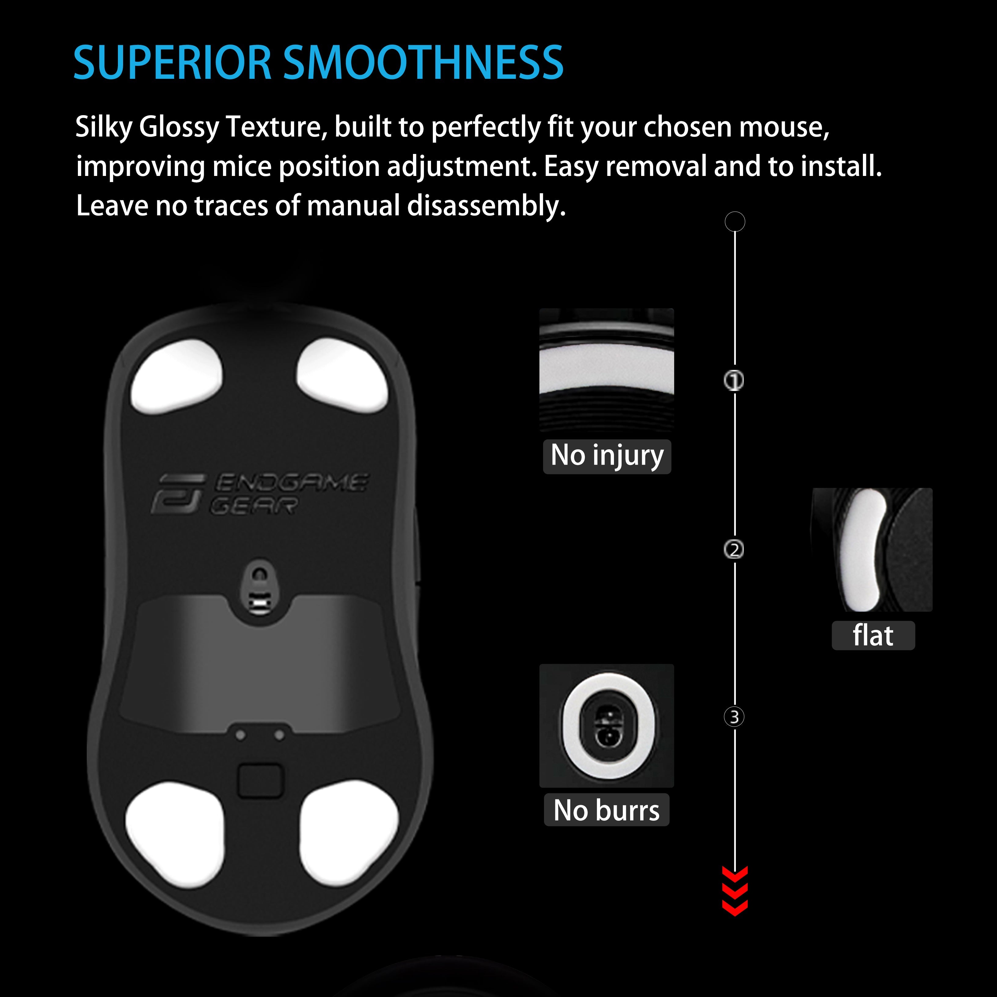 Arc 2 for Endgame Gear XM1 | Mouse Skates