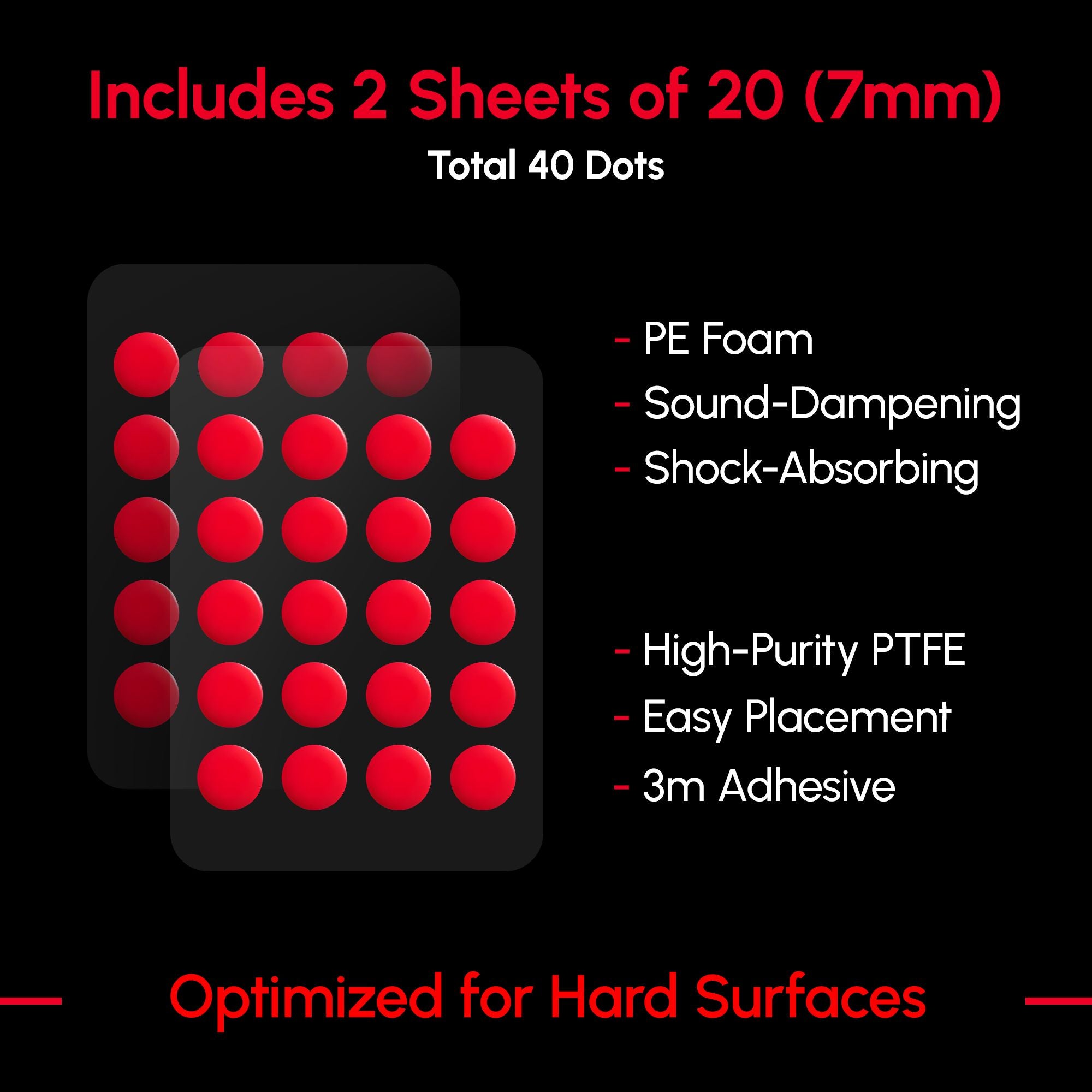 Yanzi Q x Arbiter Studio Custom Bloody Red - Universal DIY Dot Mouse Skates