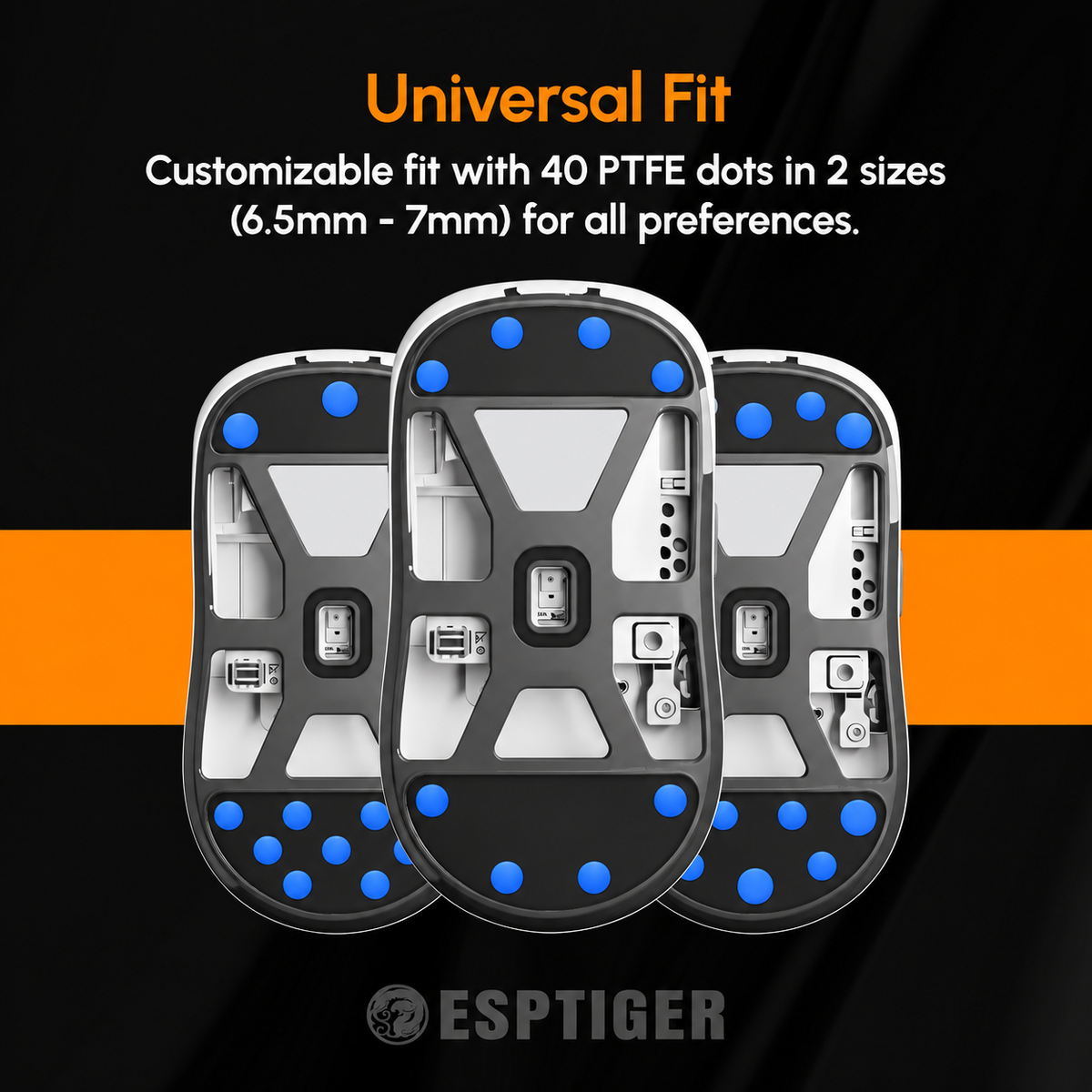EspTiger YanZi Q Mouse Skates | UNIVERSAL | DIY Dots