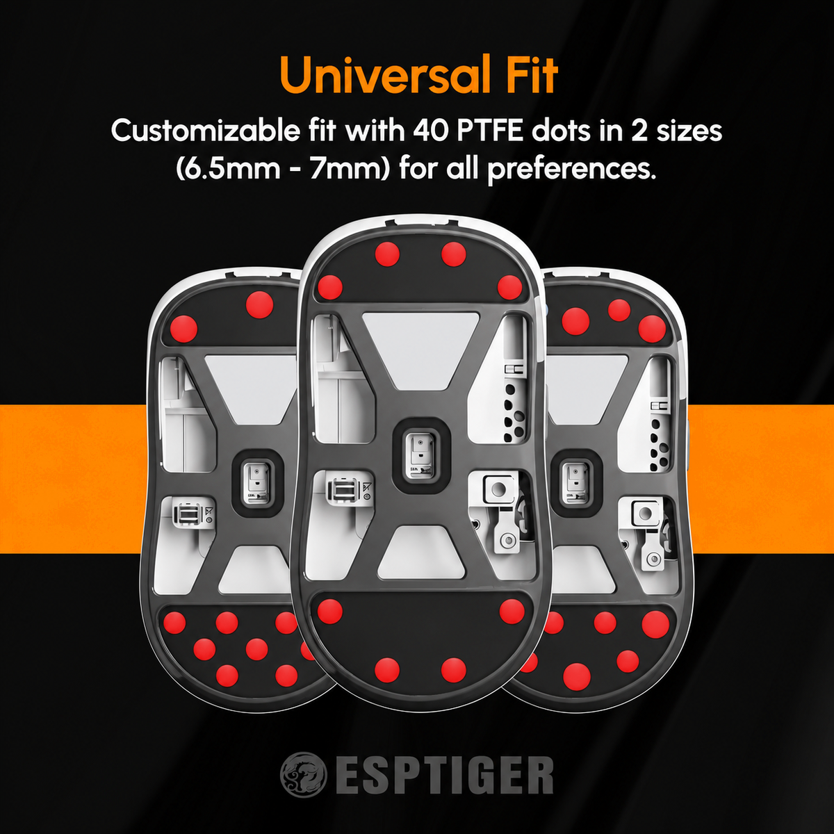 EspTiger YanZi Q Mouse Skates | UNIVERSAL | DIY Dots