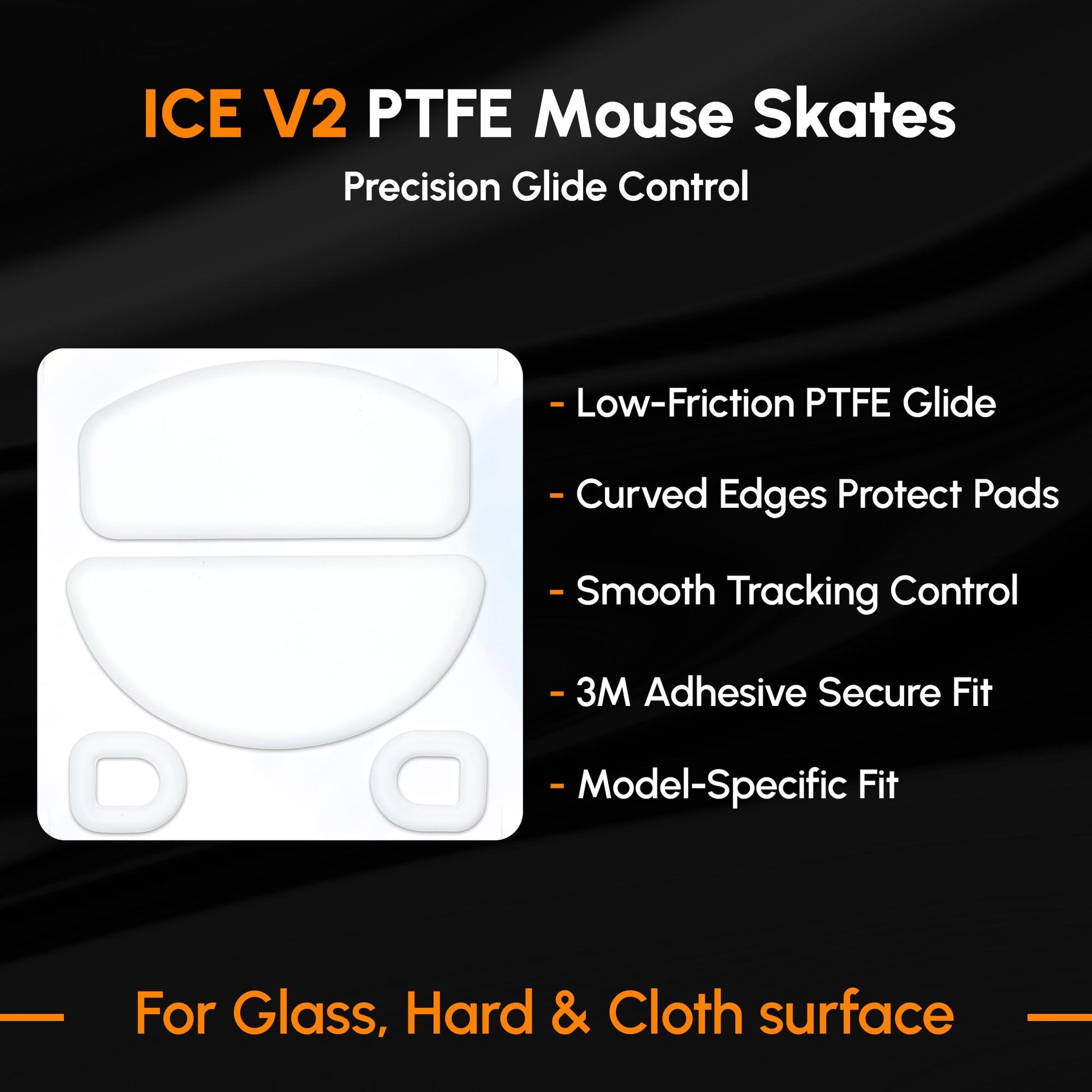 ICE V2 Mouse Skates For ATK X1 Ultimate