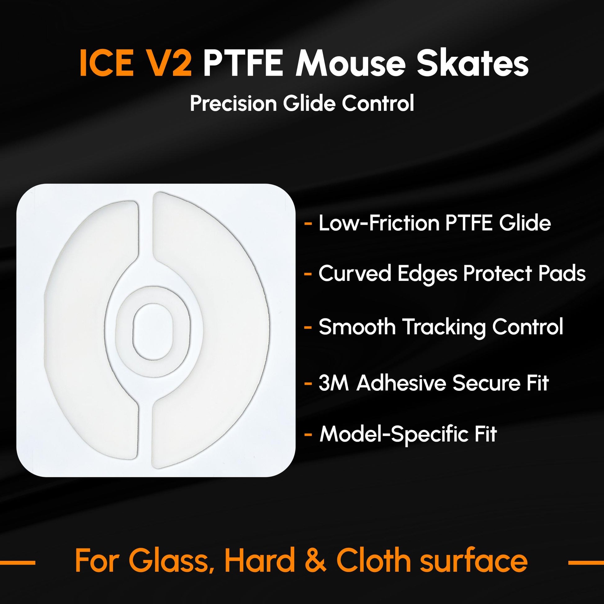 ICE V2 Mouse Skates For Darmoshark M3S / M3S PRO