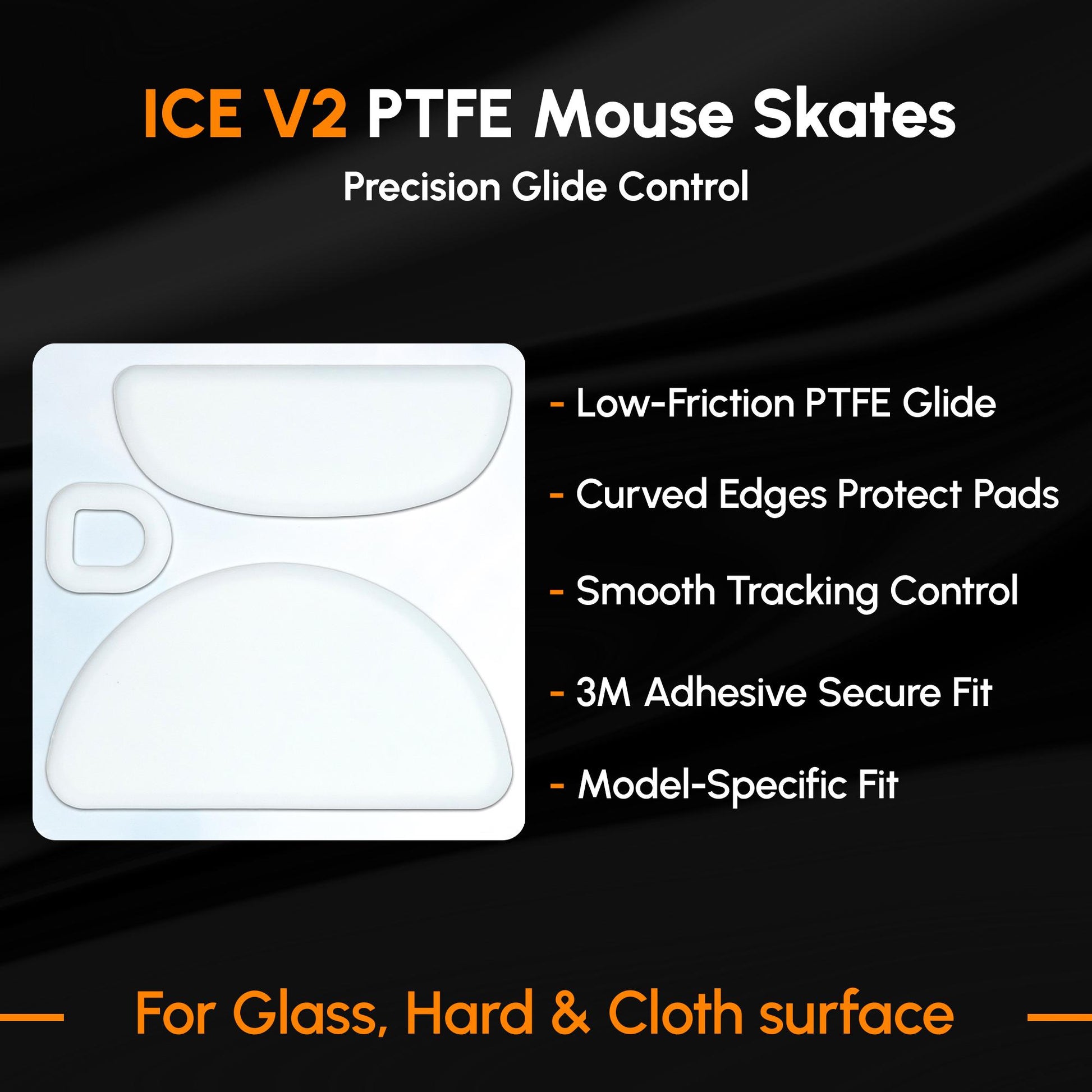 ICE V2 Mouse Skates For Endgame Gear XM2 WE