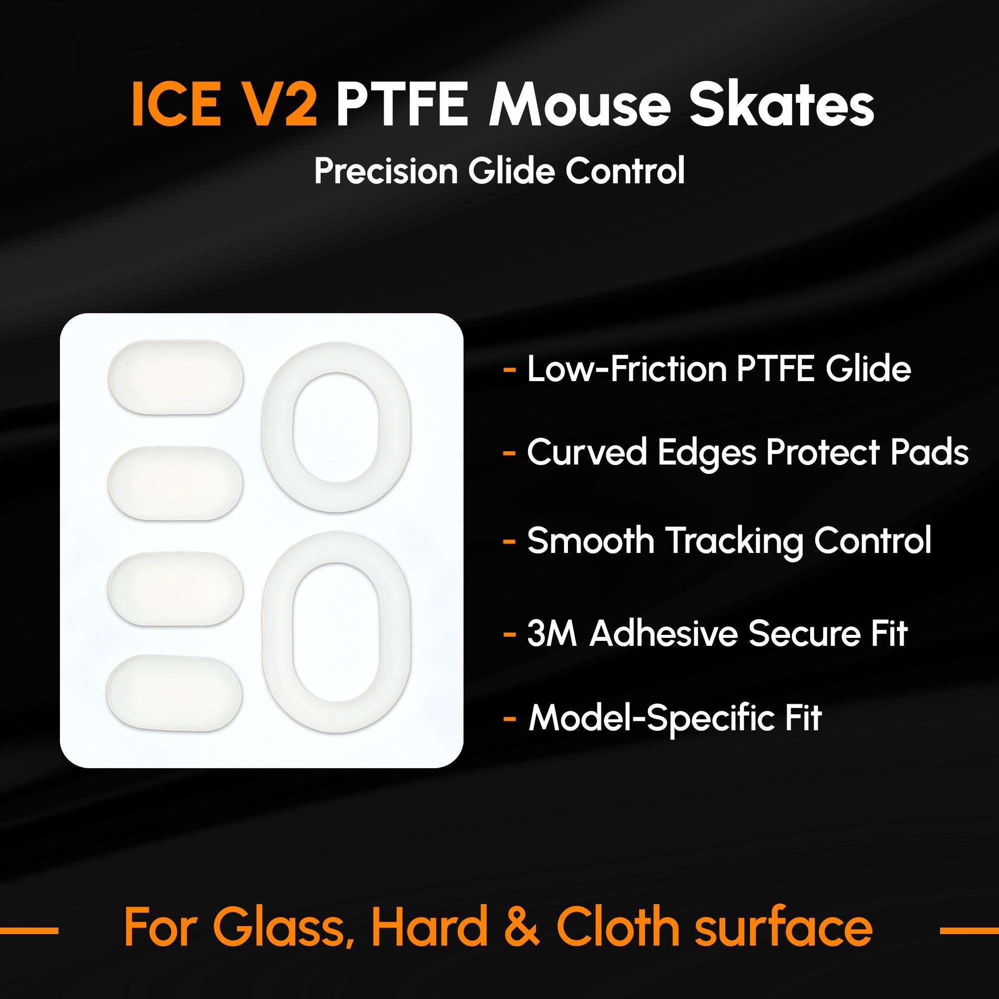 ICE V2 Mouse Skates For Logitech G102/G PRO