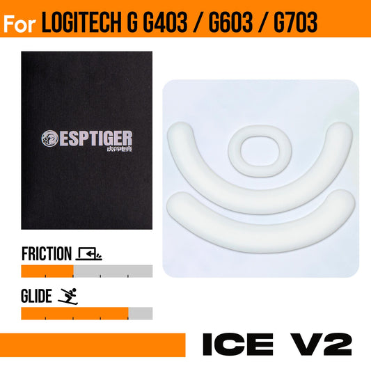 Esptiger ICE V2 Mouse Skates For Logitech G403 / G603 / G703