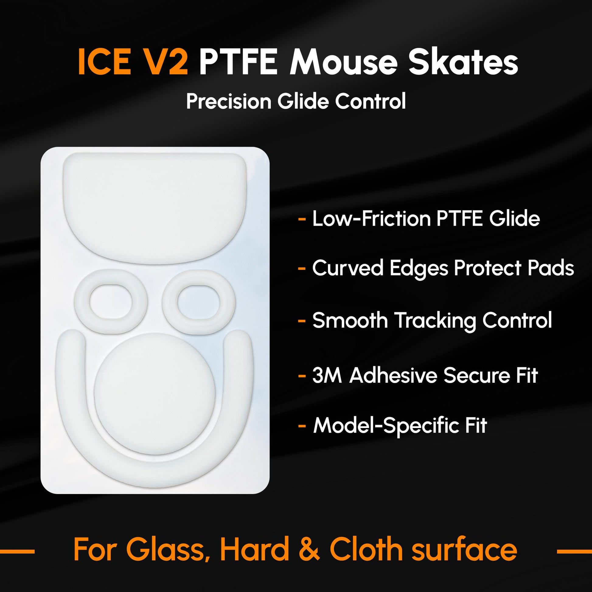 ICE V2 Mouse Skates For Logitech G-PRO X SUPERLIGHT 2 DEX