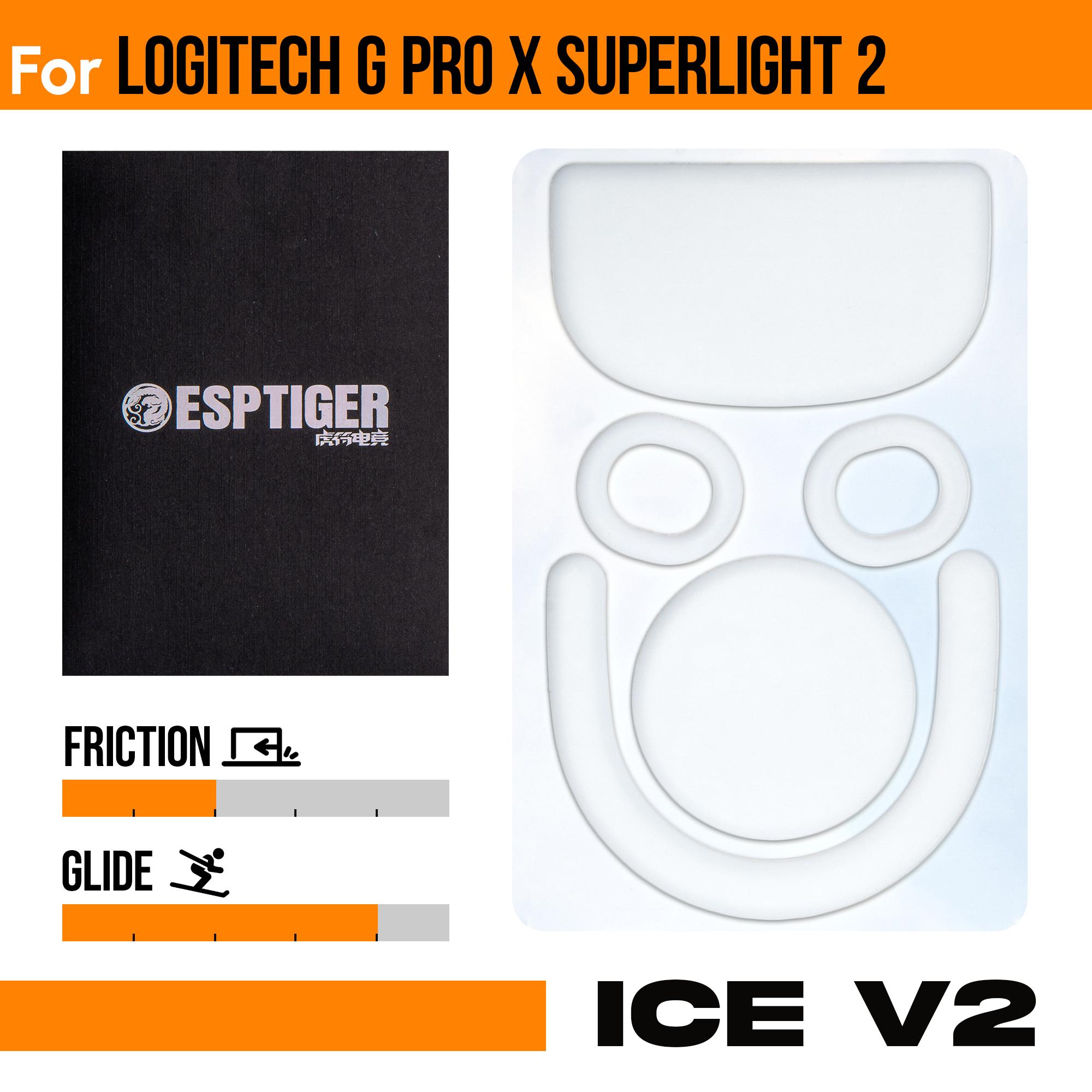 ESPTiger ICE V2 Mouse Skates for Logitech G Pro X Superlight 2