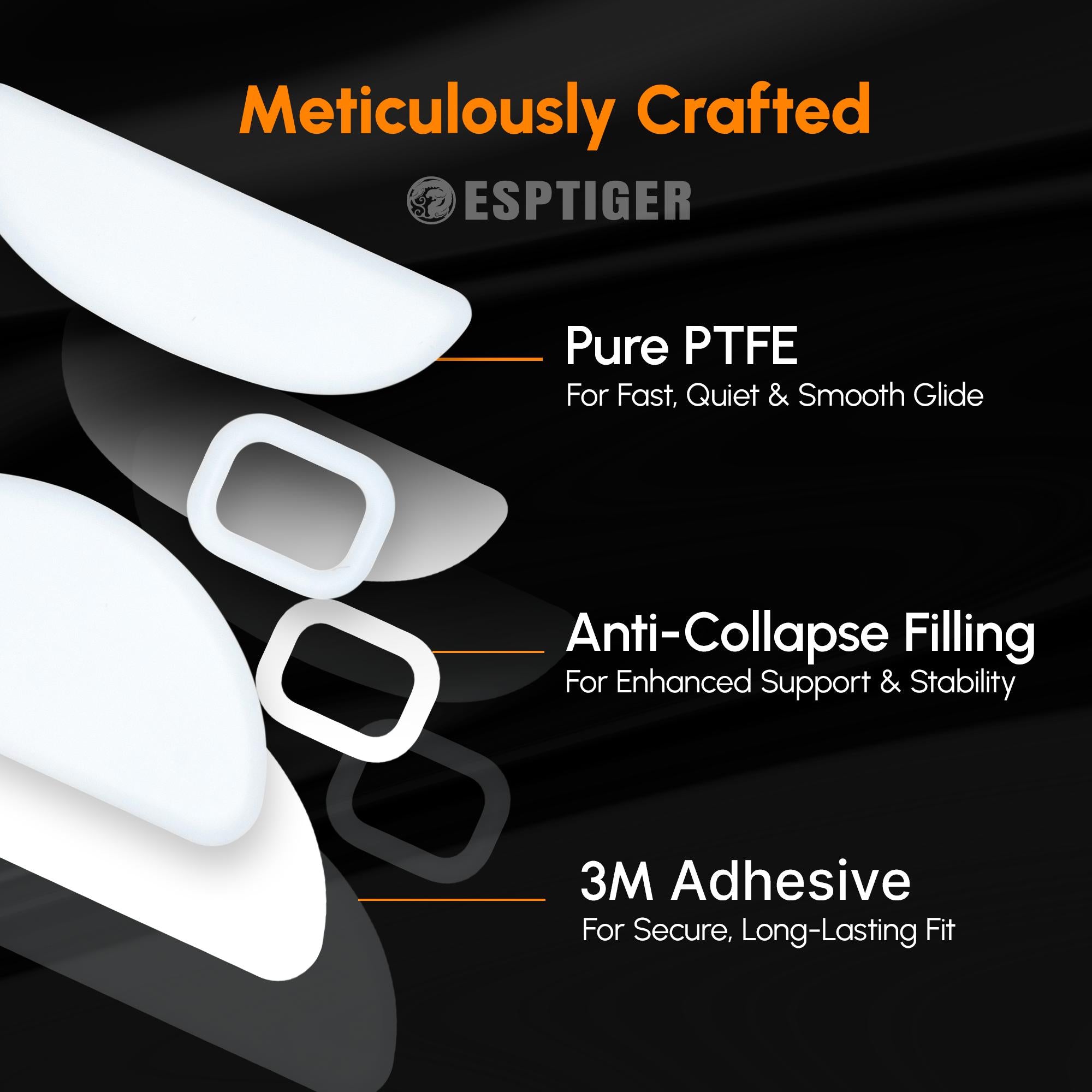 ICE V2 Mouse Skates For Pulsar X2 CrazyLight – EspTiger