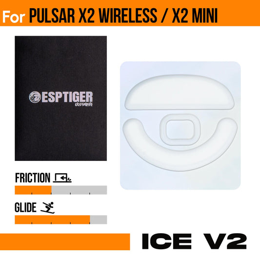 ICE V2 Mouse Skates For Pulsar X2 Wireless - X2 Mini