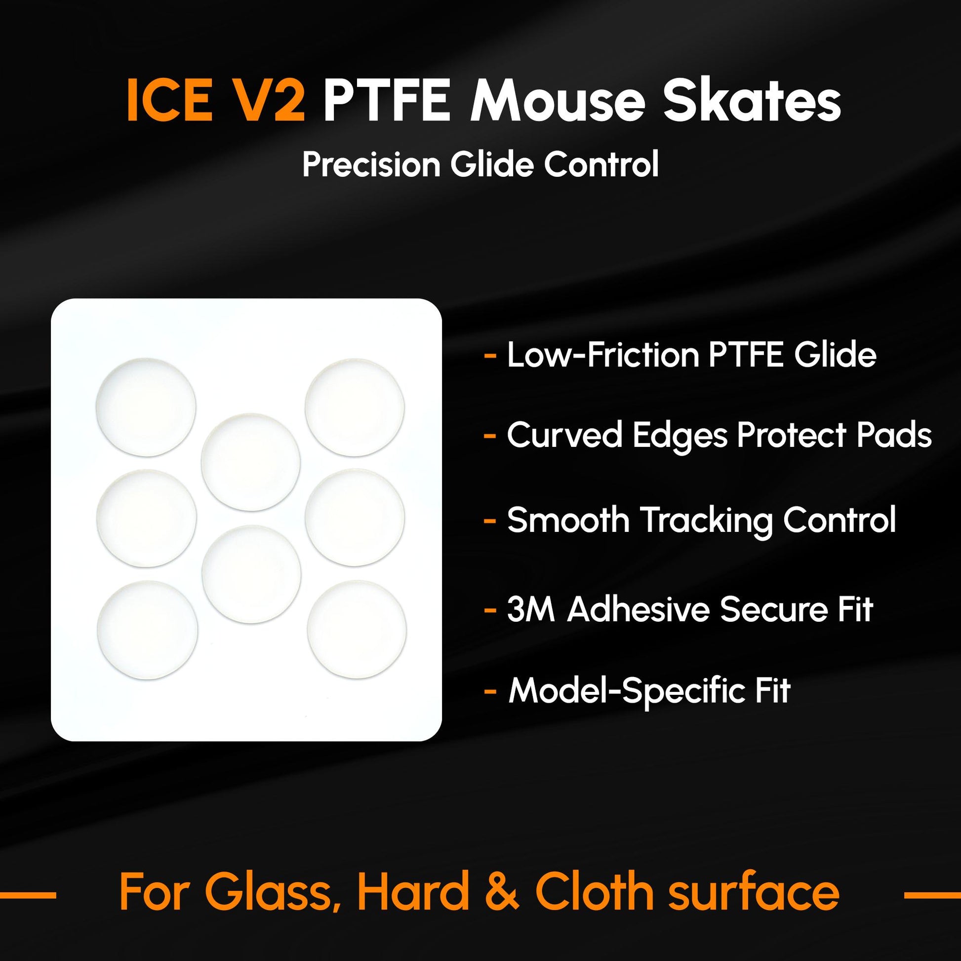 ICE V2 Mouse Skates For SteelSeries Aerox 3
