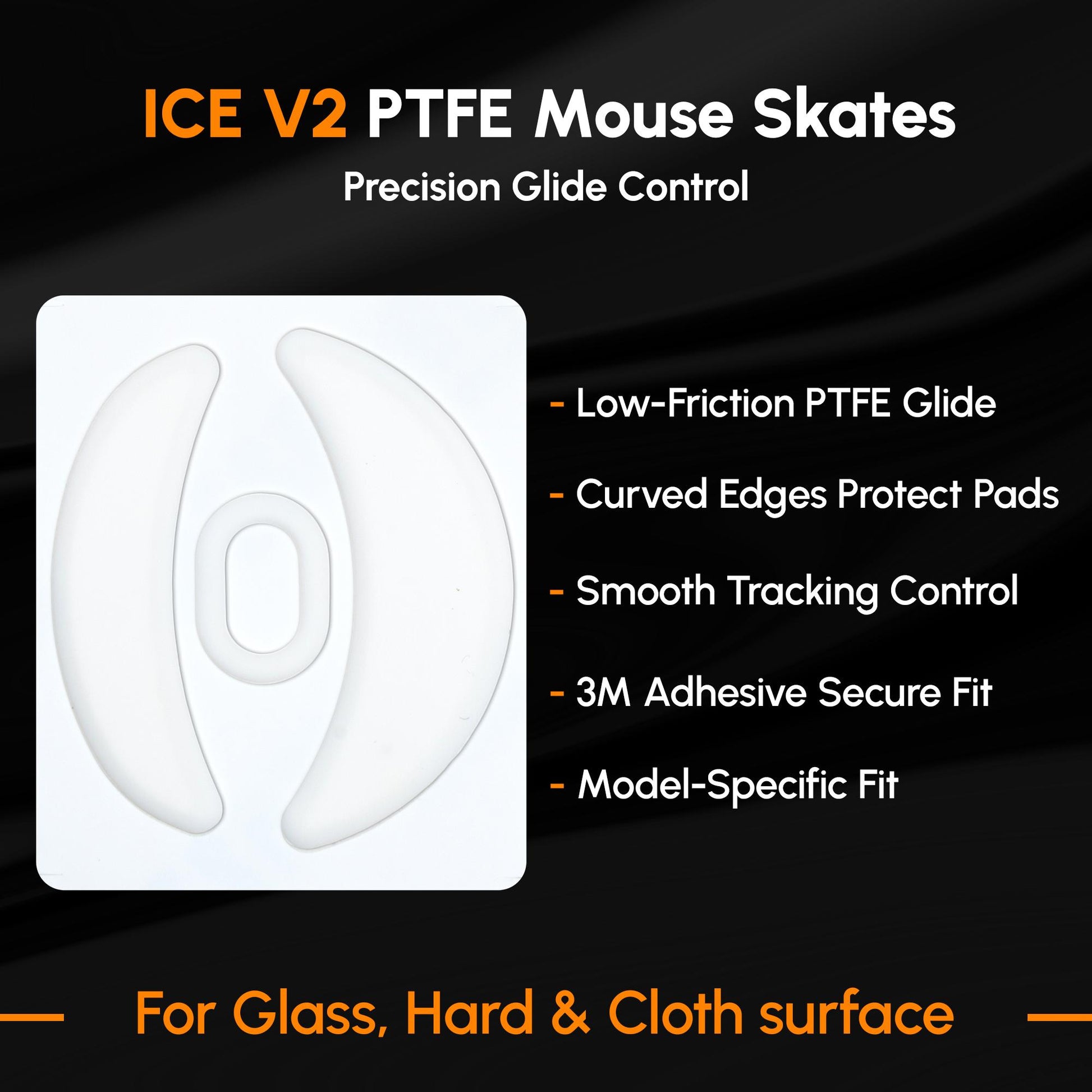 ICE V2 Mouse Skates For VGN DragonFly F1 Series Wireless