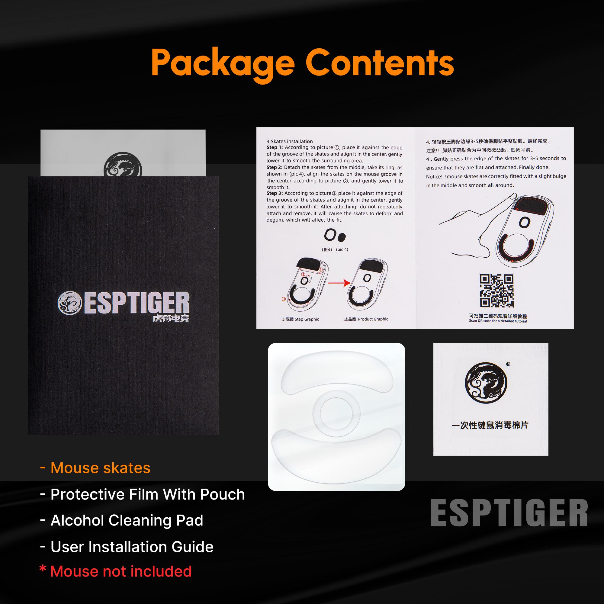 ICE V2 Mouse Skates For VAXEE NP01S Wireless – EspTiger