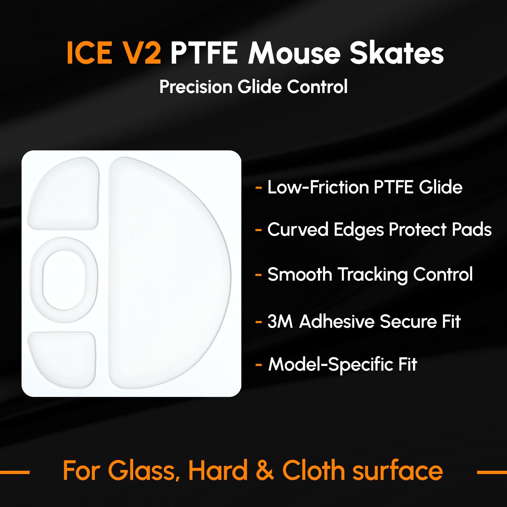 ICE V2 Mouse Skates For ZOWIE EC-W Series