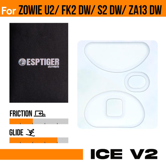 ICE V2 Mouse Skates For ZOWIE U2 - FK2 DW - S2 DW - ZA13 DW