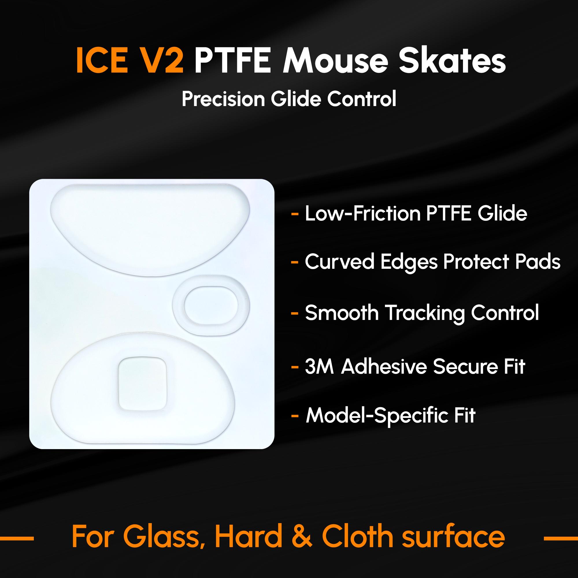 ICE V2 Mouse Skates For ZOWIE U2 - FK2 DW - S2 DW - ZA13 DW – EspTiger