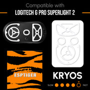 KRYOS Mouse Skates For Logitech G PRO X Superlight 2