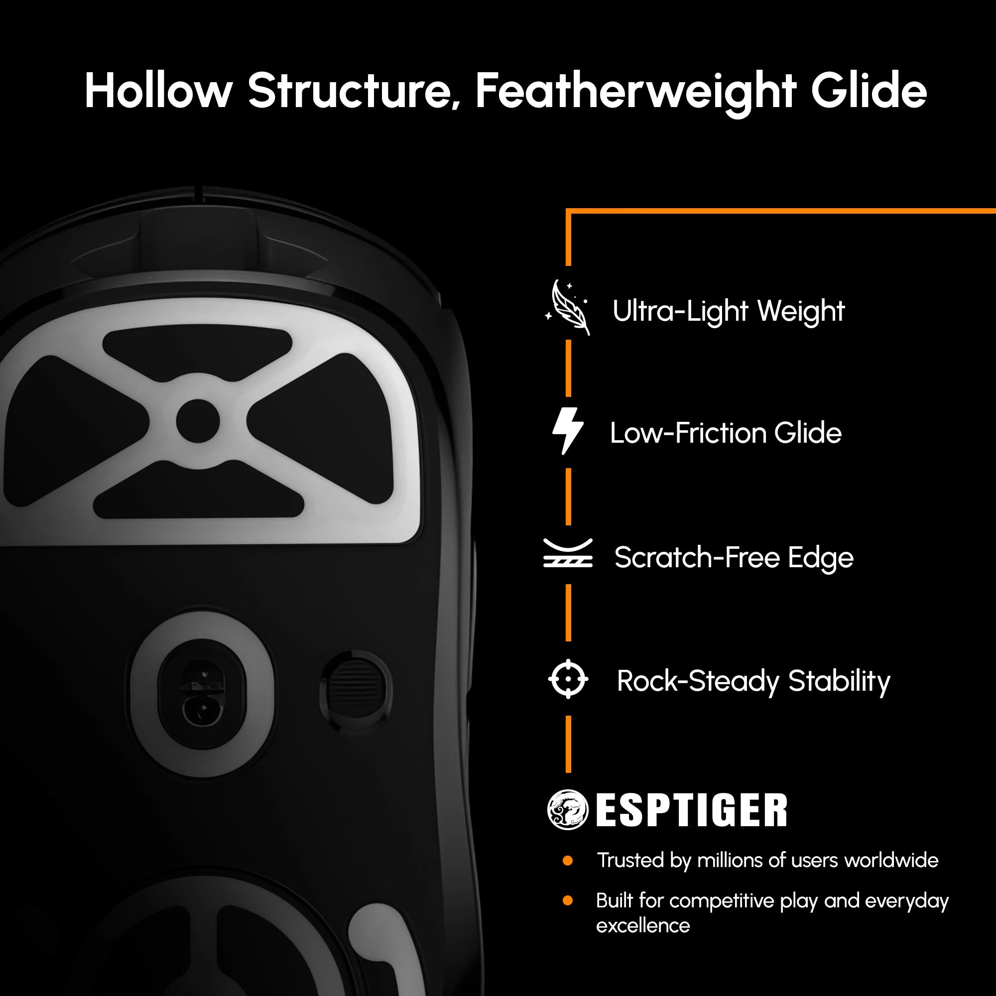 KRYOS Mouse Skates For Logitech G PRO X Superlight