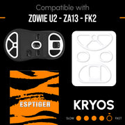 KRYOS · Mouse Skates — For Zowie U2 - ZA13 - FK2