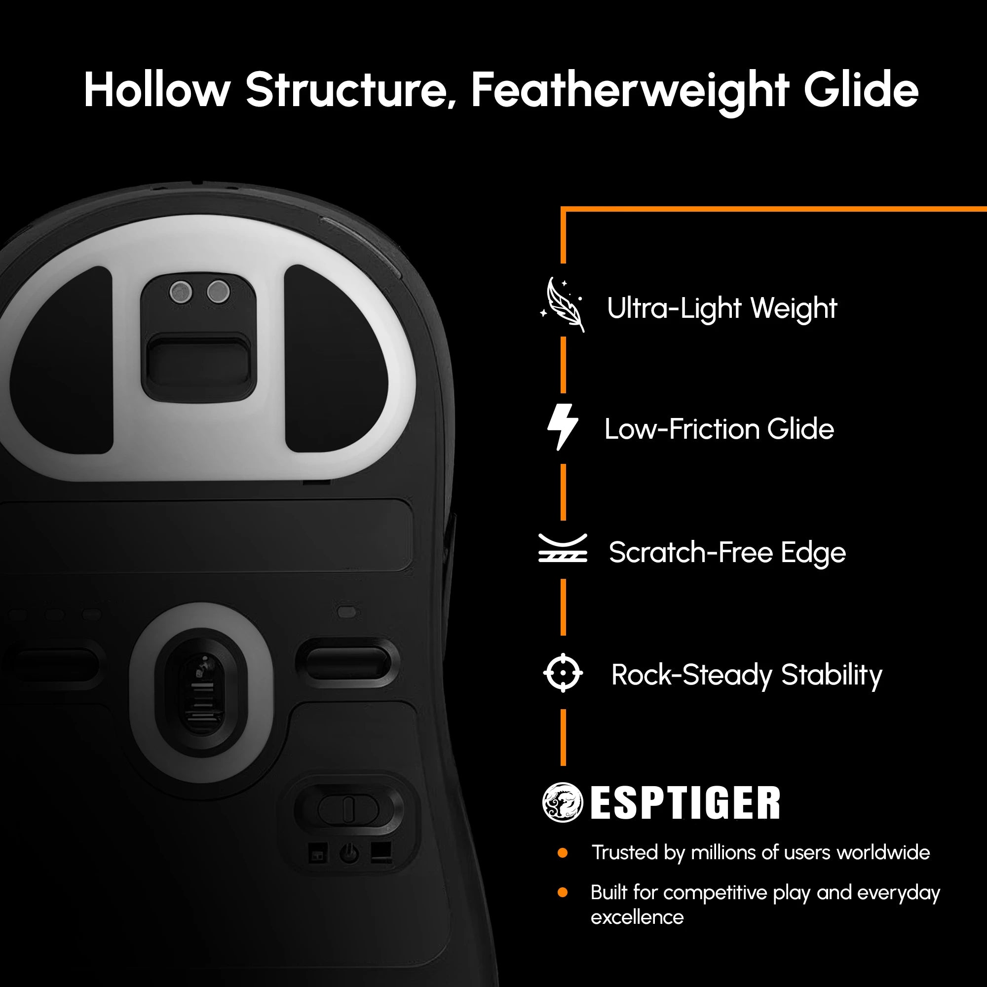 KRYOS · Mouse Skates — For Zowie U2 - ZA13 - FK2