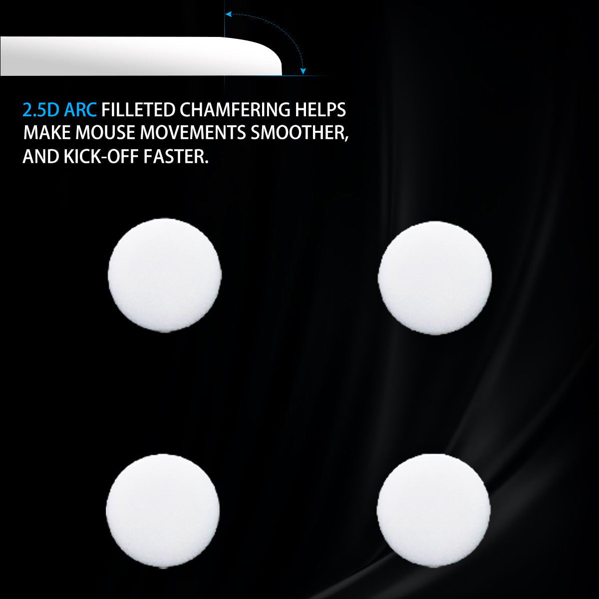 ICE Mouse Skates For SteelSeries Aerox 3