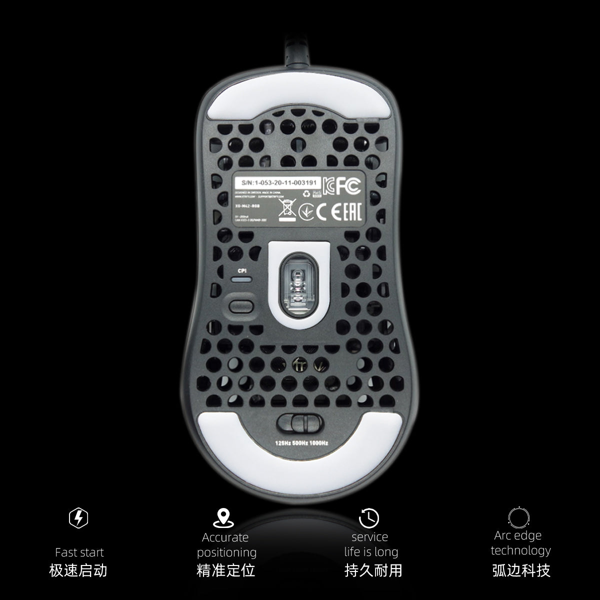 ICE Mouse Skates For Xtrfy M42