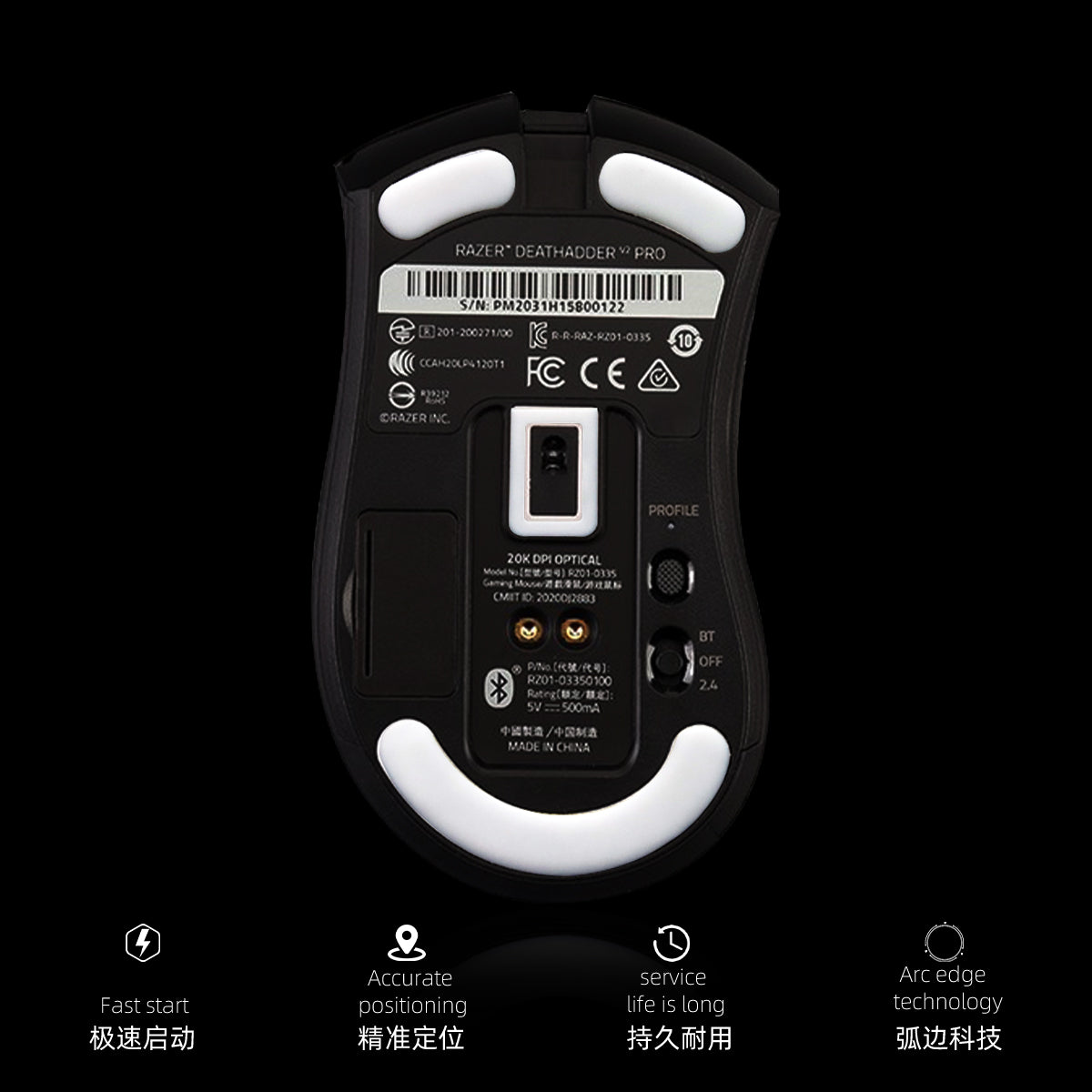 ICE Mouse Skates For Razer DeathAdder V2 Pro