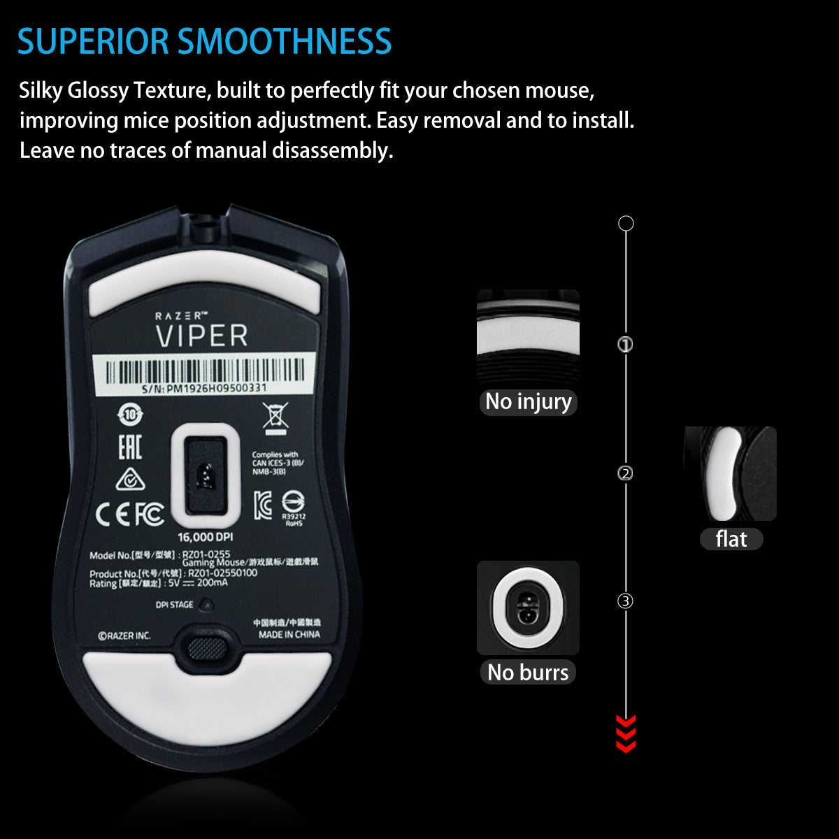 Arc 1 PTFE Skates | Razer Viper