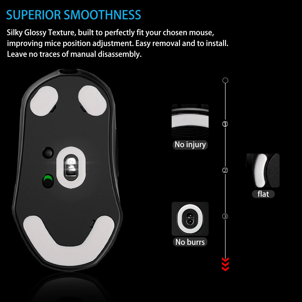 ICE Mouse Skates For Steel Series Prime Mini