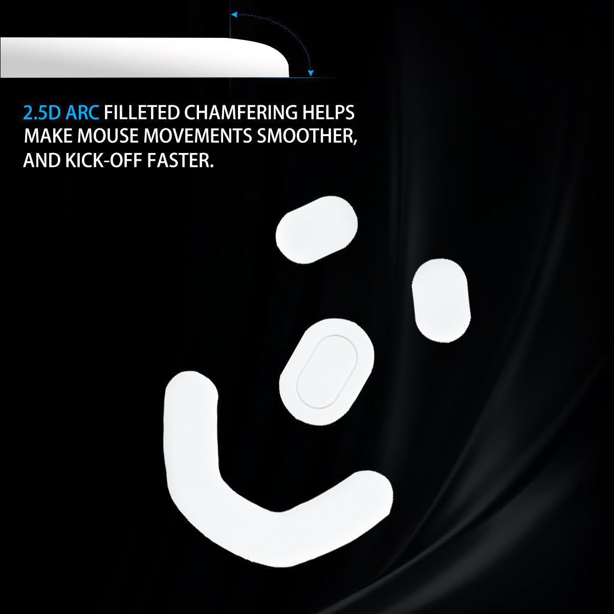 ICE Mouse Skates For Steel Series Prime Wireless