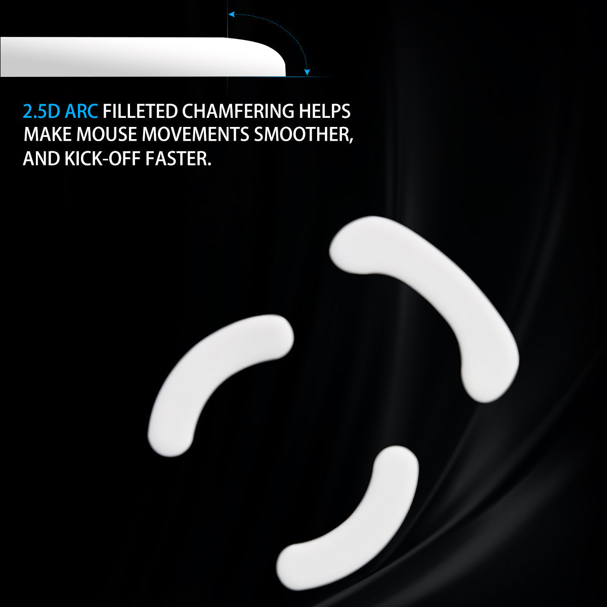 ICE Mouse Skates For SteelSeries Xai / Raw / Sensei