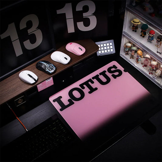 Lotus Black | Glass | Medium Mousepad